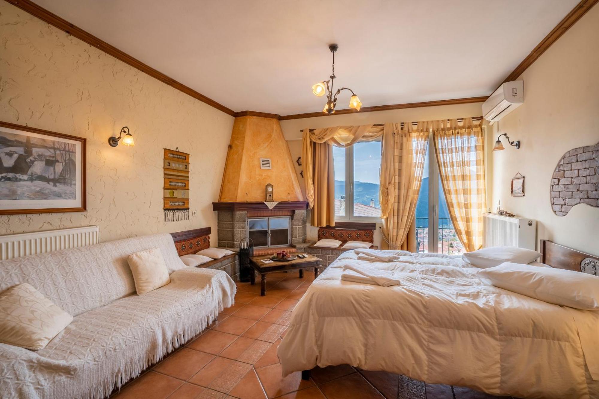 Semeli Guesthouse Karpenísion エクステリア 写真